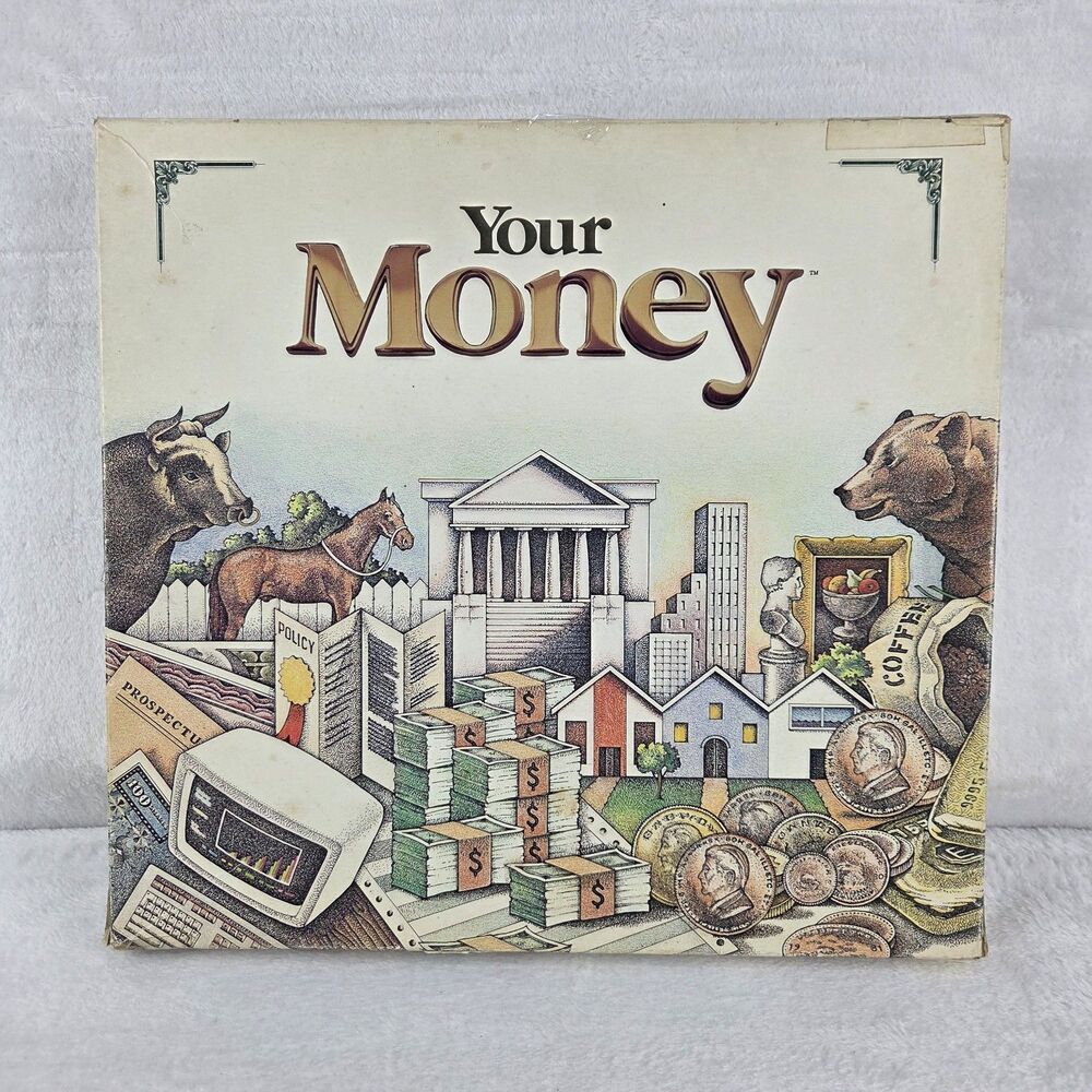 Vintage 1985‎ Your Money Board Game Financial Strategy Complete Playable